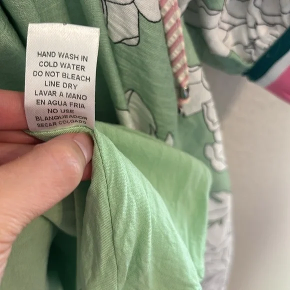 Entro Summer Dress Floral Prints Sz S Mint Green - Picture 11 of 11